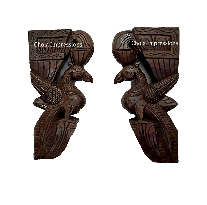 Parrot Wooden Wall Bracket Pair - 1 ft