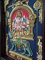 Super Embossed Lord Ganesha Tanjore Painting Super Embossed Lord Ganesha Tanjore Painting