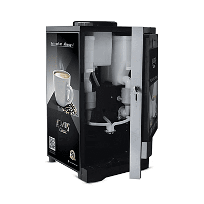 Atlantis Classic 2 lane showing its user-friendly push-button panel and two drink options.