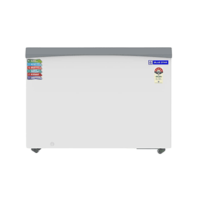 Front look of Blue Star Flat glass top Deep Freezer-GT5-350NP