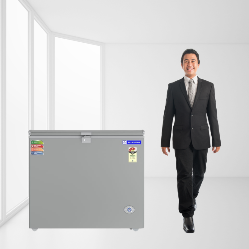 Close-up of the Thermostat Control on Blue Star CF4-230NPYW-SL Deep Freezer