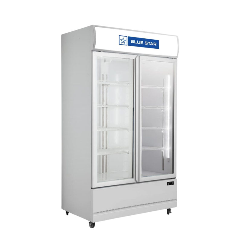 Front look of Blue Star Visi Cooler-VC800CD with Uniform Cooling