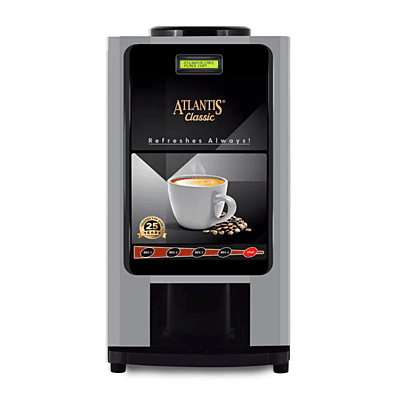 A standard bubble top water jar mounted on the Atlantis Classic 2 lane Coffee Machine. A standard bubble top water jar mounted on the Atlantis Classic 2 lane Coffee Machine.