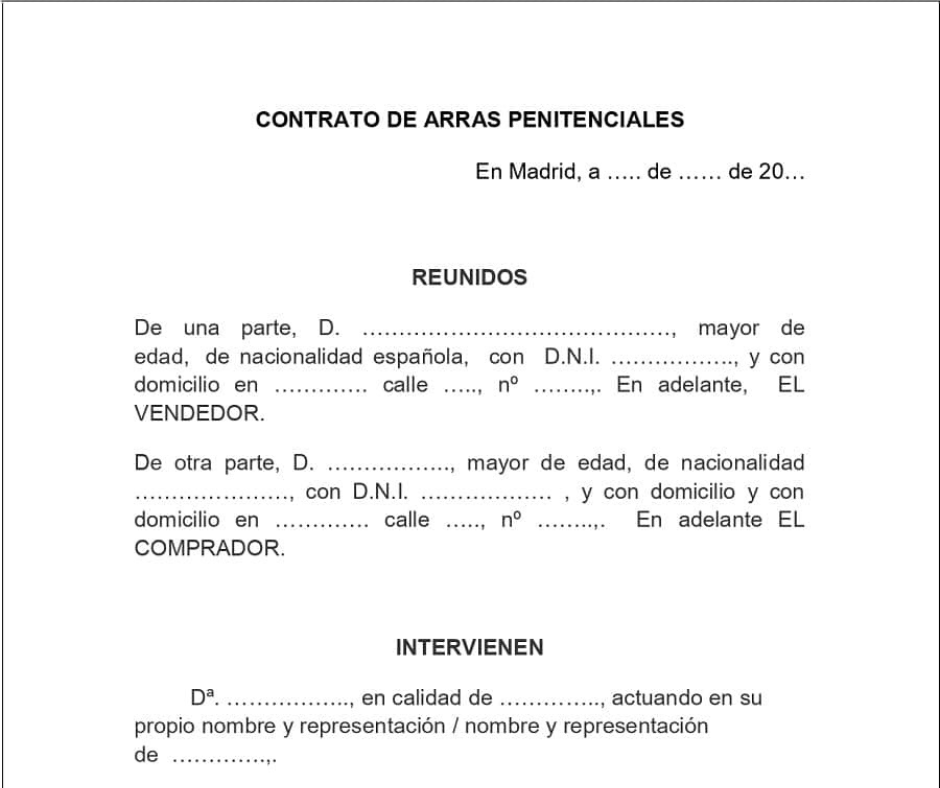 Redacción de Prorroga de arras o contrato de compra venta Redacción de Prorroga de arras o contrato de compra venta