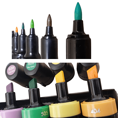 Zig Kurecolor KC1100 Twin Marker Pen Set Natural Colours