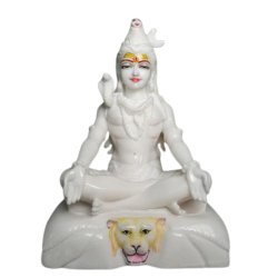 Lord Shiva Meditate stage Marble idol