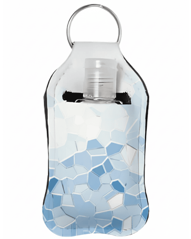 Geometric Hand Sanitizer Keychain