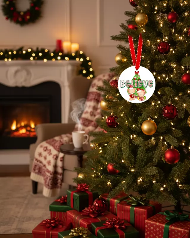 Believe Christmas Ornament