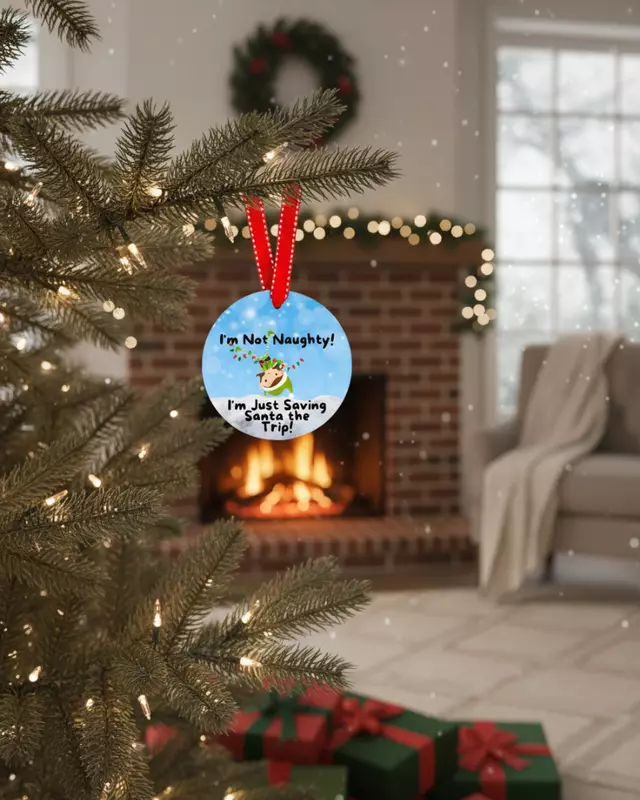 Naughty List Christmas Ornament