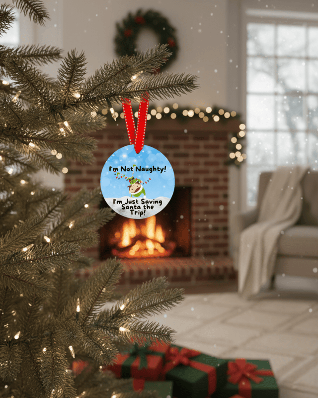 Naughty List Christmas Ornament