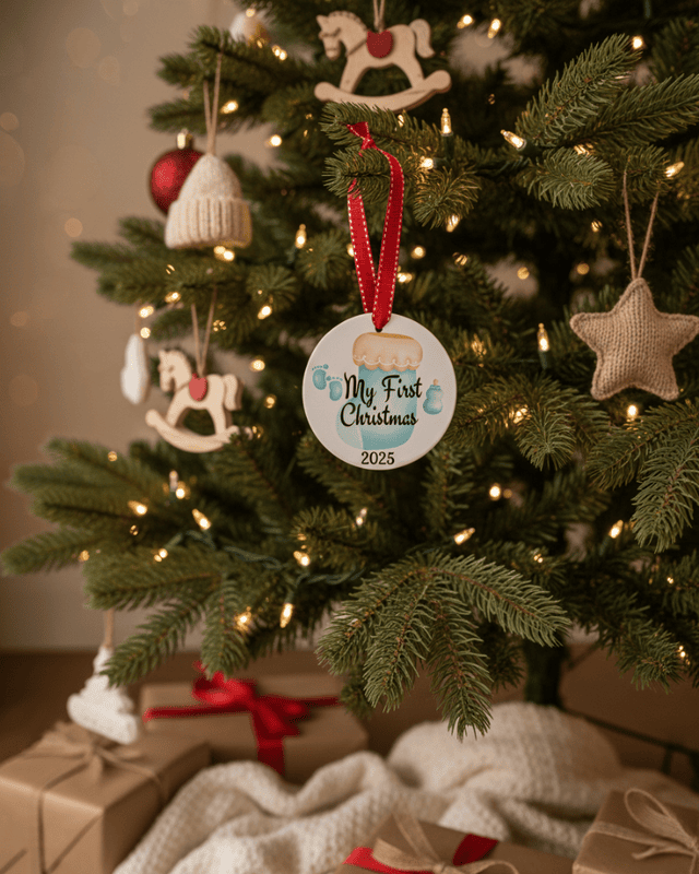 My First Christmas 2025 Baby Ornament