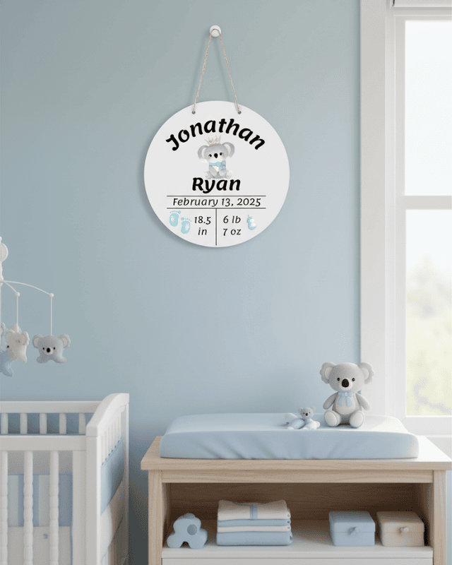 Personalized Baby Announcement Sign