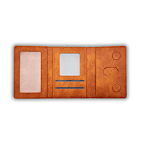 Magnetic Leather Phone Wallet & Stand - Adhesive / MagSafe-Compatible Slim Card Holder with Kickstand & RFID Block for iPhone & Android