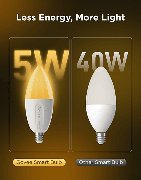 Govee RGBWW Smart LED Bulb (2 Pack) --E14