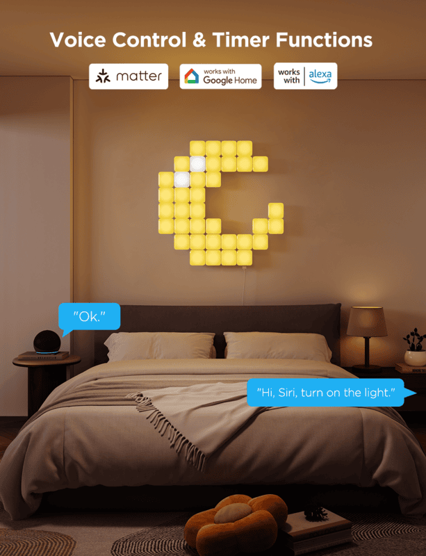 Govee Smart Mini Panel Lights Extension(6pcs in one set)
