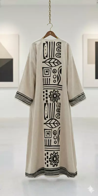 Printed Abaya