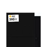 REC 395W 132 Half-Cell 1000V BLK/BLK Solar Panel, REC395AA PURE