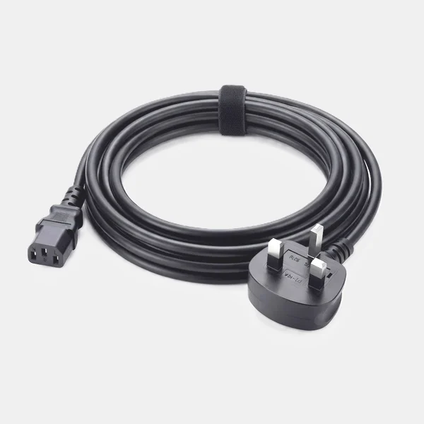 3-Pin Universal Power Cord with Fuse 3meter