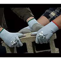 Magid® D-ROC® GPD267 Polyurethane Palm Coated Touchscreen Gloves - Cut Level A3 (Shrink-Wrapped For Vending)