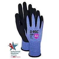 Magid® D-ROC® AeroDex® 18-Gauge Extremely Lightweight VersaTek Grip™ Palm Coated Work Glove – Cut Level A6