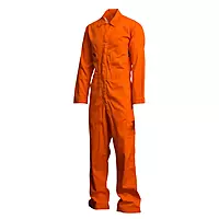 LAPCO FR CVFRD7OR 7oz. 100% Cotton Deluxe Coveralls