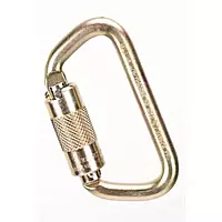 MSA 10089205 9/16" Auto-Locking Steel Carabiner