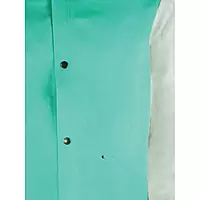 Magid SparkGuard 1830LS Green Flame Resistant Standard Weight Jacket with Grey Leather Sleeves