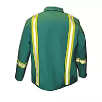 Magid IND2530HV Arc-Rated 12 oz. 100% FR Cotton Jacket with Hi-Viz Stripes