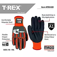 Magid® T-REX® Flex Series® Knit Impact Gloves — TRX400