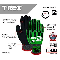 Magid® T-REX™ 21G Impact Glove — TRX453 — A5 Cut Level