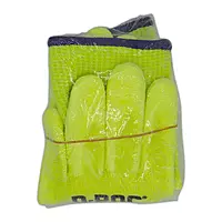Magid D-ROC® Lightweight Hi-Viz Polyurethane Palm Coated Gloves - Cut Level A7 (Shrink-Wrapped)