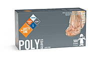 Disposable Poly Gloves Medium for Food Handling - 500/Pack