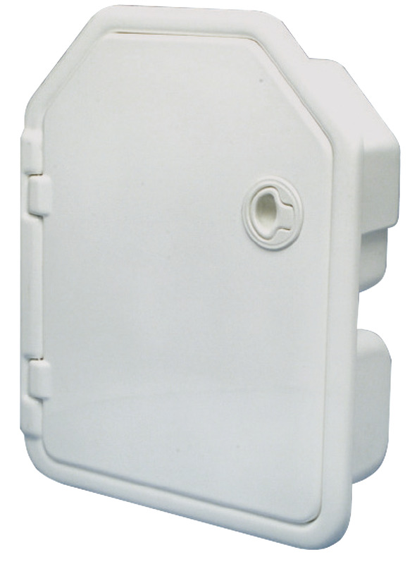 Twin-locker fire extinguisher white ABS