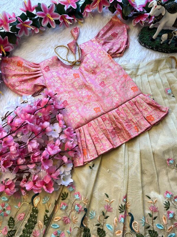 P595: Beautiful Dola Silk Lehenga Sets P595: Beautiful Dola Silk Lehenga Sets