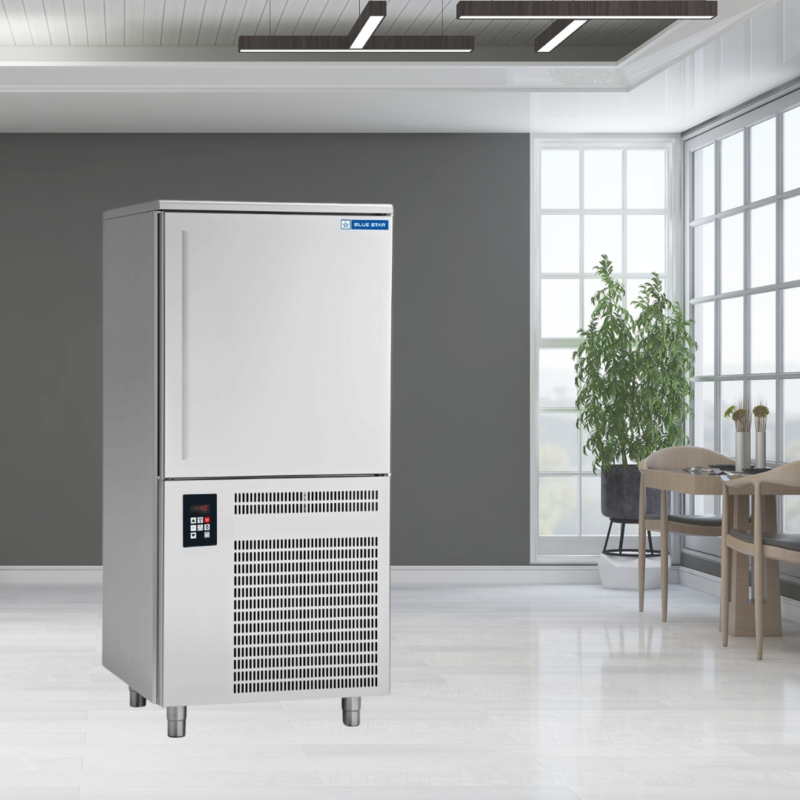 Energy-efficient Blue Star BF15G Blast Freezer with eco-friendly refrigerant.