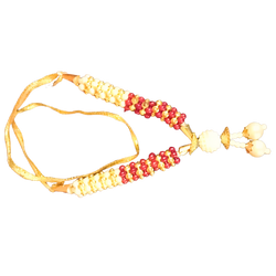 Decorative Garland With Red and White beads