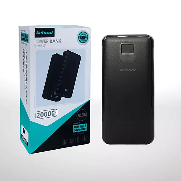 22.5W Fast Charging Power Bank 20,000mAh – Portable Charger with Built-in Cables & LED Display
