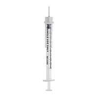 Sol-Guard® Safety TB Syringe 1 mL Fixed Needle 27G x 1/2", Sterile, 100/Box