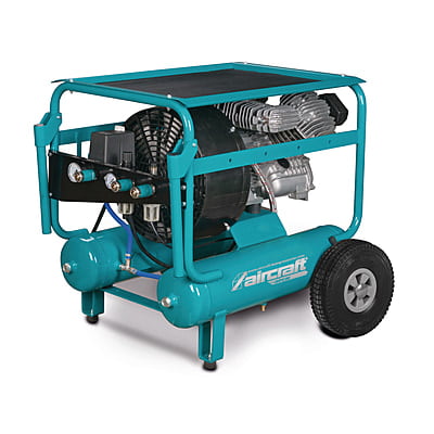 AIRCRAFT Aircar 553/22 PRO – Mobile, Directly Flanged 2-Cylinder Piston Compressor