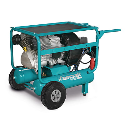 AIRCRAFT Aircar 553/22 PRO – Mobile, Directly Flanged 2-Cylinder Piston Compressor