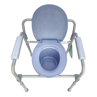 2007W elongated folding commode