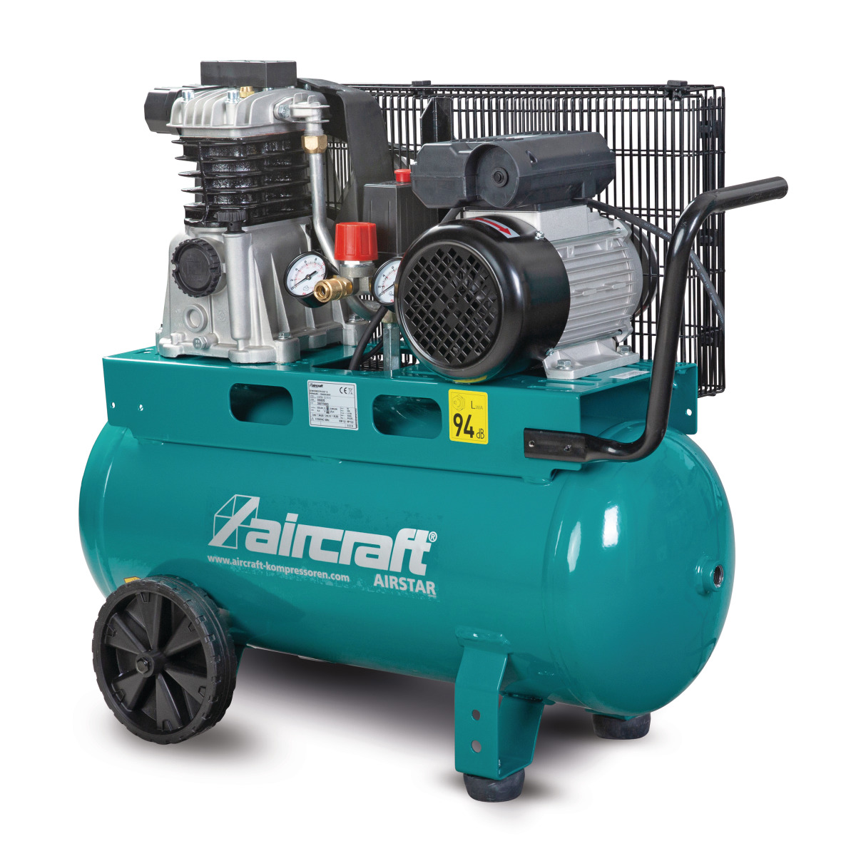 AIRCRAFT AIRSTAR 321/50 E – Mobile Piston Compressor With Belt Drive