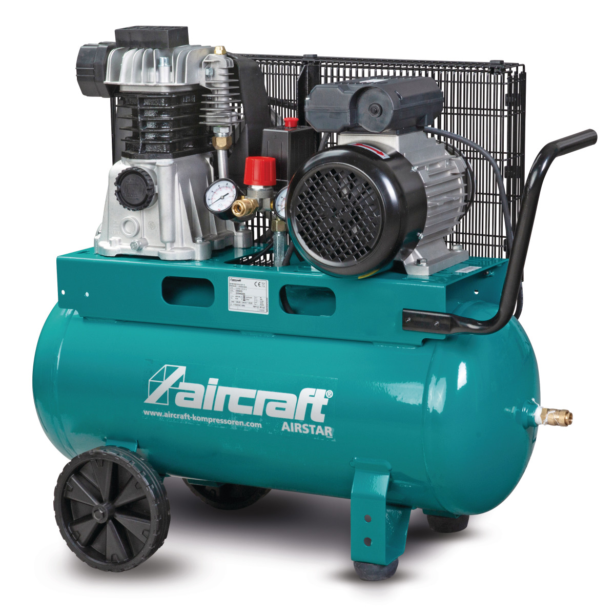 AIRCRAFT AIRSTAR 401/50 E 230V – Mobile Piston Compressor With Belt Drive