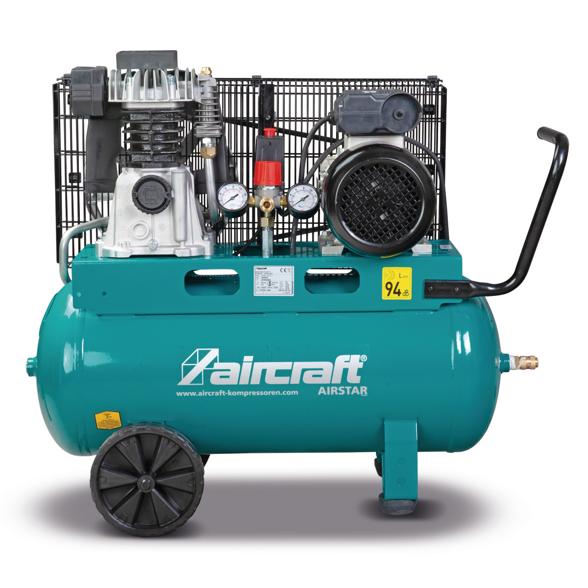 AIRCRAFT AIRSTAR 401/50 E 230V – Mobile Piston Compressor With Belt Drive