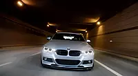 BMW F30 / F35 M-Tech GV Style Carbon Fiber Front Lip & Caps (2013–2019)