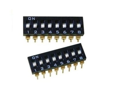 DIP Switch 8Pos 0.1A, 24VDC