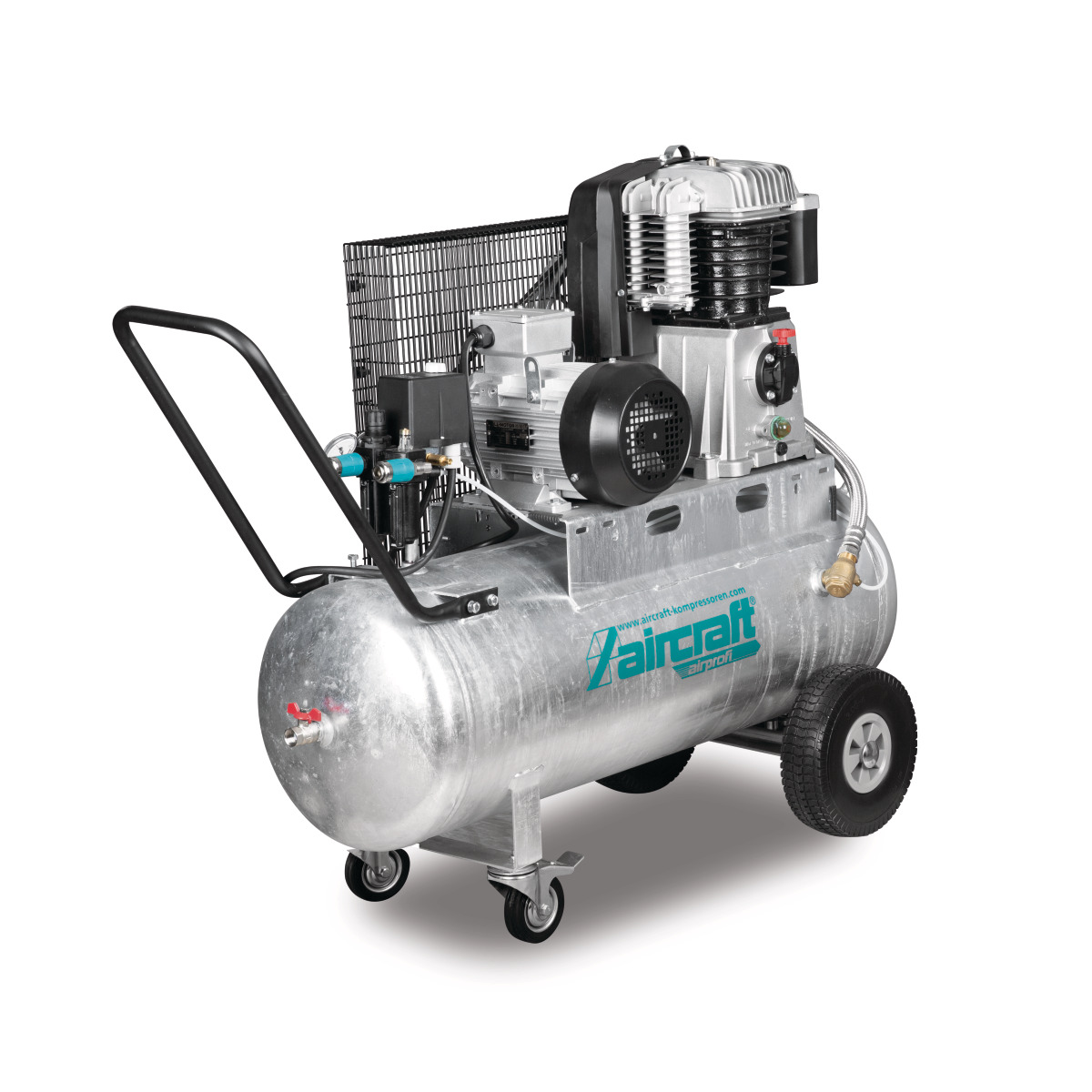 AIRCRAFT AIRPROFI 703/100/15 – Mobile Piston Compressor With Belt Drive