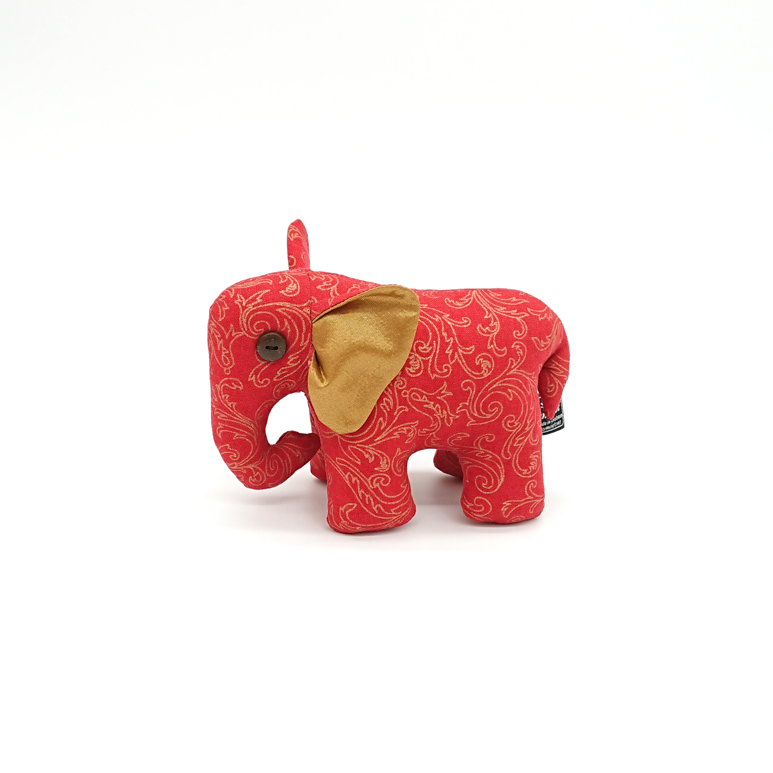 Voi Rừng Xanh Con - Thủ Công Nhồi Bông, Vải Cotton