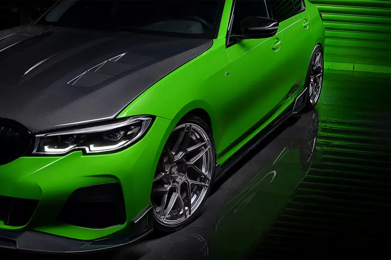 BMW 3 Series G20 Carbon Fiber Side Skirts Under Board | BKSS Style (2019–2022)