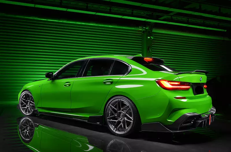 BMW 3 Series G20/G28 Carbon Fiber Rear Diffuser | BKSS Style (2019β2022)